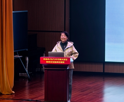 全国模范教师、国家级教学名师黄虹作讲座